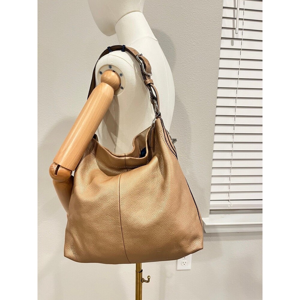 Coach Pebble Leather Hobo Shoulder Bag